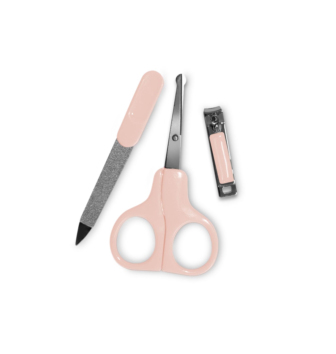 Baby Care Baby Manik&uuml;re-Set Nagelpflegeset Nagelschere, Nagelknipser, Nagelfeile rosa 