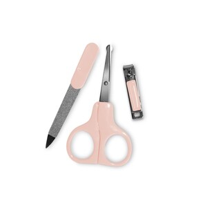 Baby Care Baby Maniküre-Set Nagelpflegeset Nagelschere, Nagelknipser, Nagelfeile rosa 