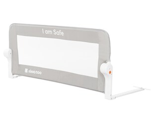 Kikkaboo Bettschutzgitter I am safe 102 cm lang, für Matratzenstärke 12 - 20 cm grau 