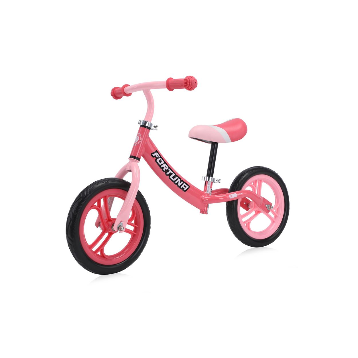 Lorelli Laufrad Fortuna 12 Zoll EVA-Reifen, Sitz und Lenker h&ouml;henverstellbar pink 