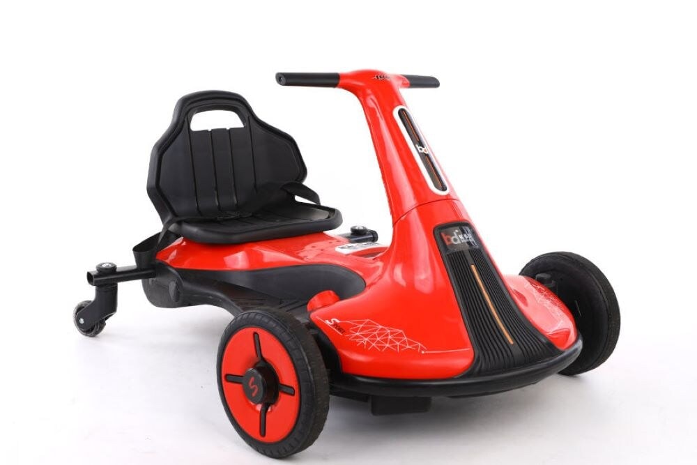 ES-Toys Kinder Elektro-Fahrzeug Drift Cart Gokart, Bluetooth R&uuml;ckw&auml;rtsgang Hupe rot 