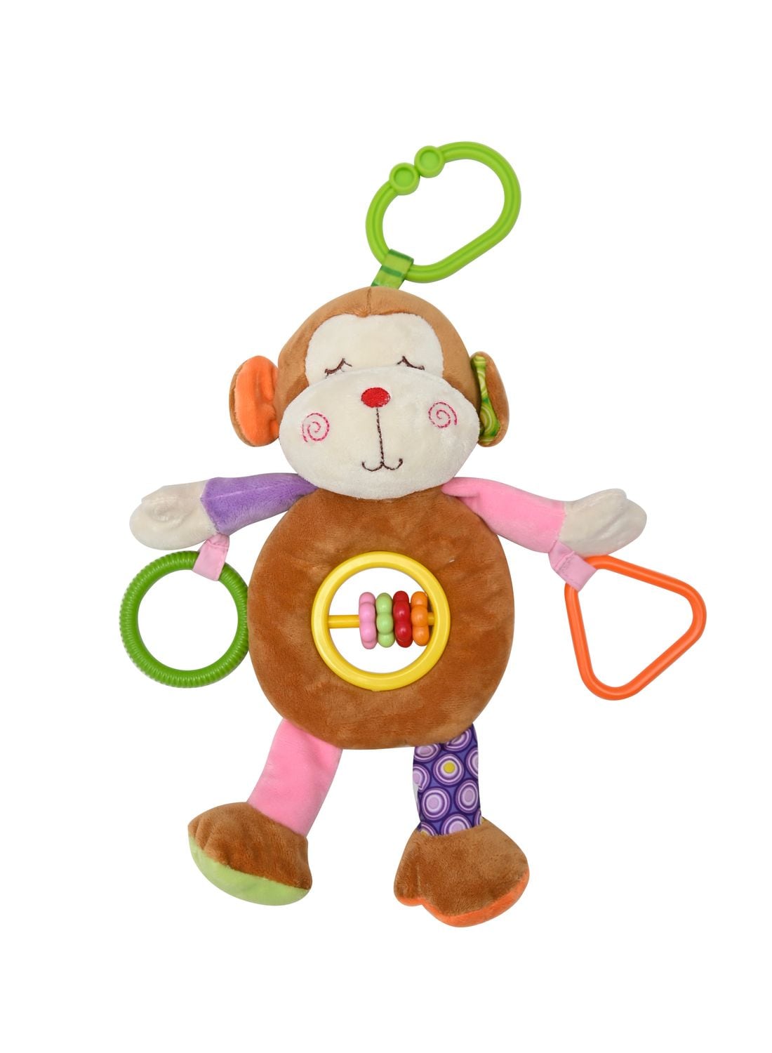 Lorelli Baby Kuscheltier Activitiy Spielzeug Pl&uuml;sch, Greifling, C-Ring ab Geburt braun 