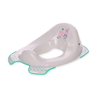 Lorelli Toilettenaufsatz Comic Spritzschutz ergonomische Form rutschfeste Basis grau 