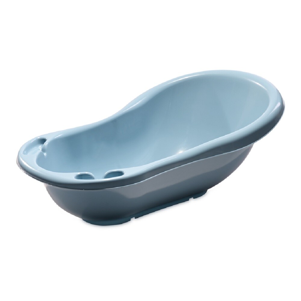 Lorelli Babybadewanne mit Ablagef&auml;cher, 84 cm lang, ergonomische Form ab Geburt dunkelblau 