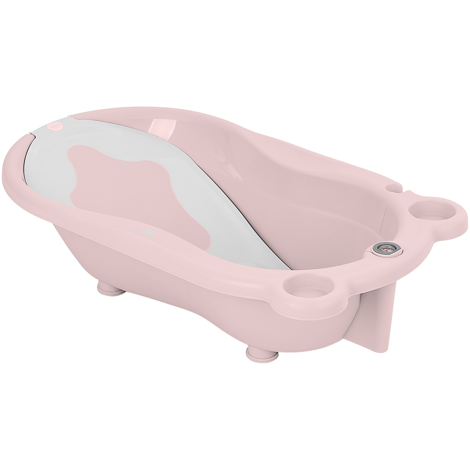 Kikkaboo Babybadewanne Kai, Thermometer Wanneneinlage Wasserablauf Ablagef&auml;cher rosa 