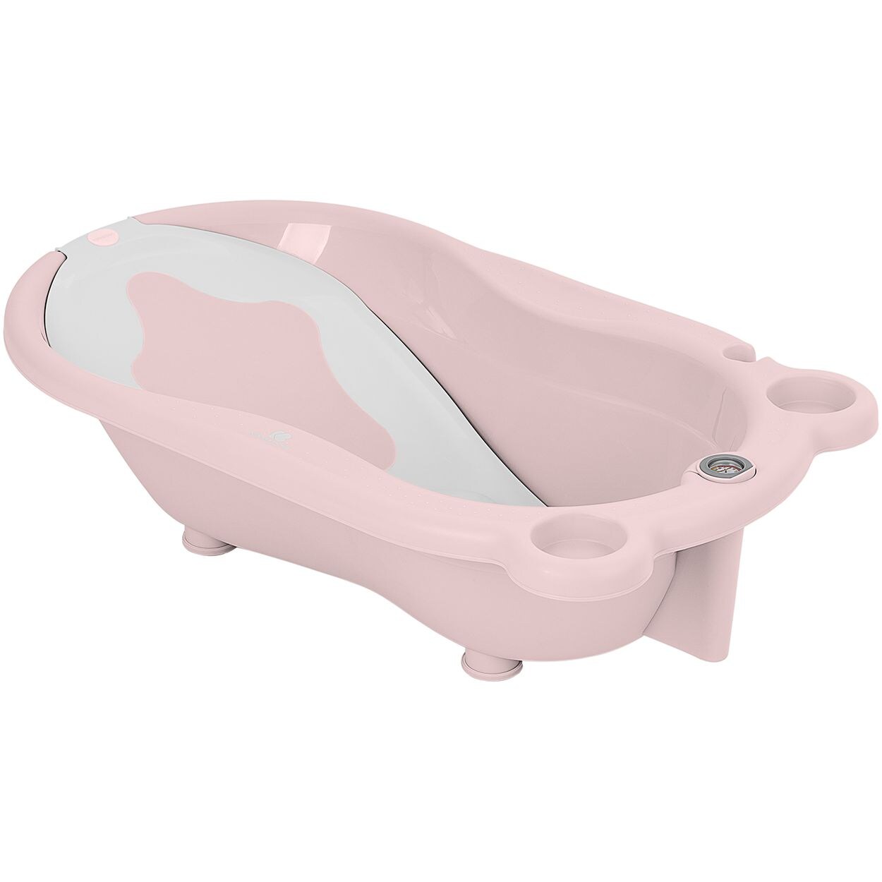 Kikkaboo Babybadewanne Kai, Thermometer Wanneneinlage Wasserablauf Ablagefächer rosa