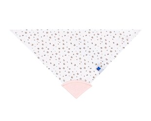 Kikkaboo Bandana Babylatz Savanna Beißring, Selbstverschluss, 100 % Baumwolle rosa 