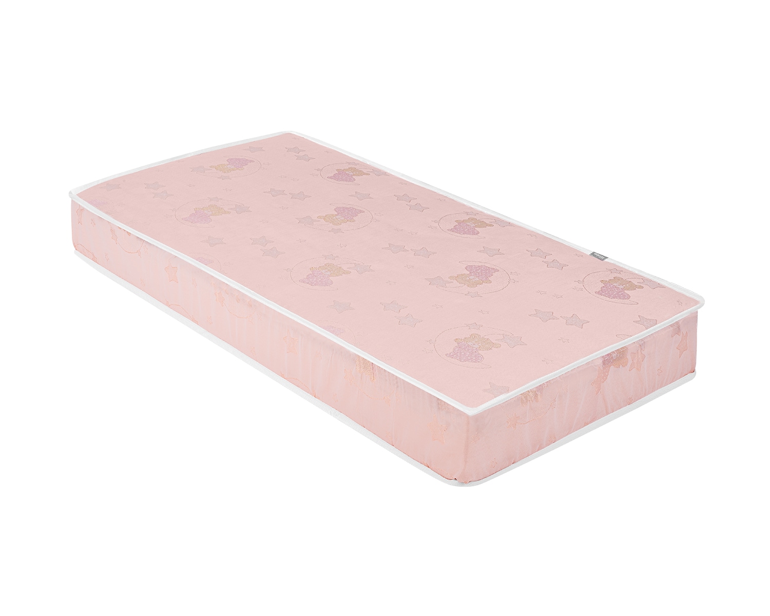 Kikkaboo Babybett Matratze CocoCraft Standard 120 x 60 x 15 cm 2 Lagen 3D-Schaum pink 