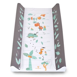 Cangaroo Wickelauflage Dino 50 x 80 cm, seitlicher Rand, abwaschbar, ab Geburt grün 
