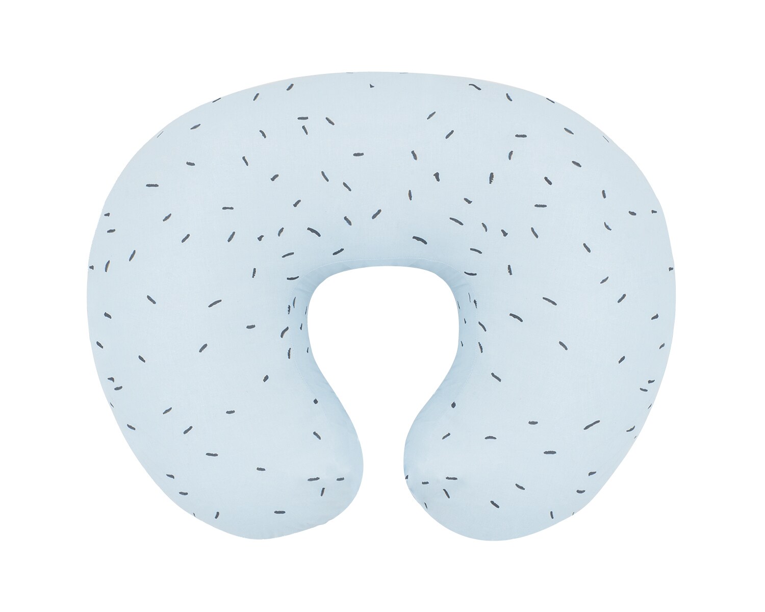 Kikkaboo Stillkissen Bear with me rund 50 cm, 100% Baumwolle, Bezug abnehmbar blau 