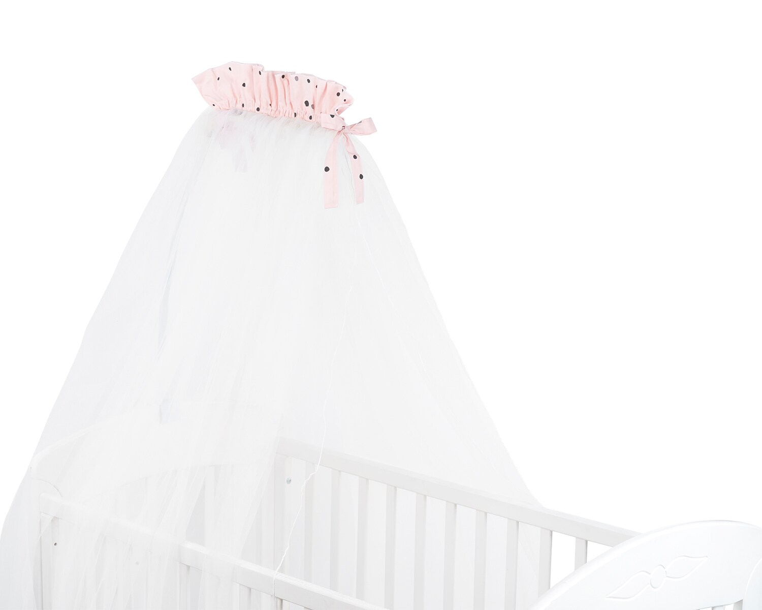 Kikkaboo Babybetthimmel Bear with me 200 x 500 cm, Baldachin, Insektenschutz rosa 