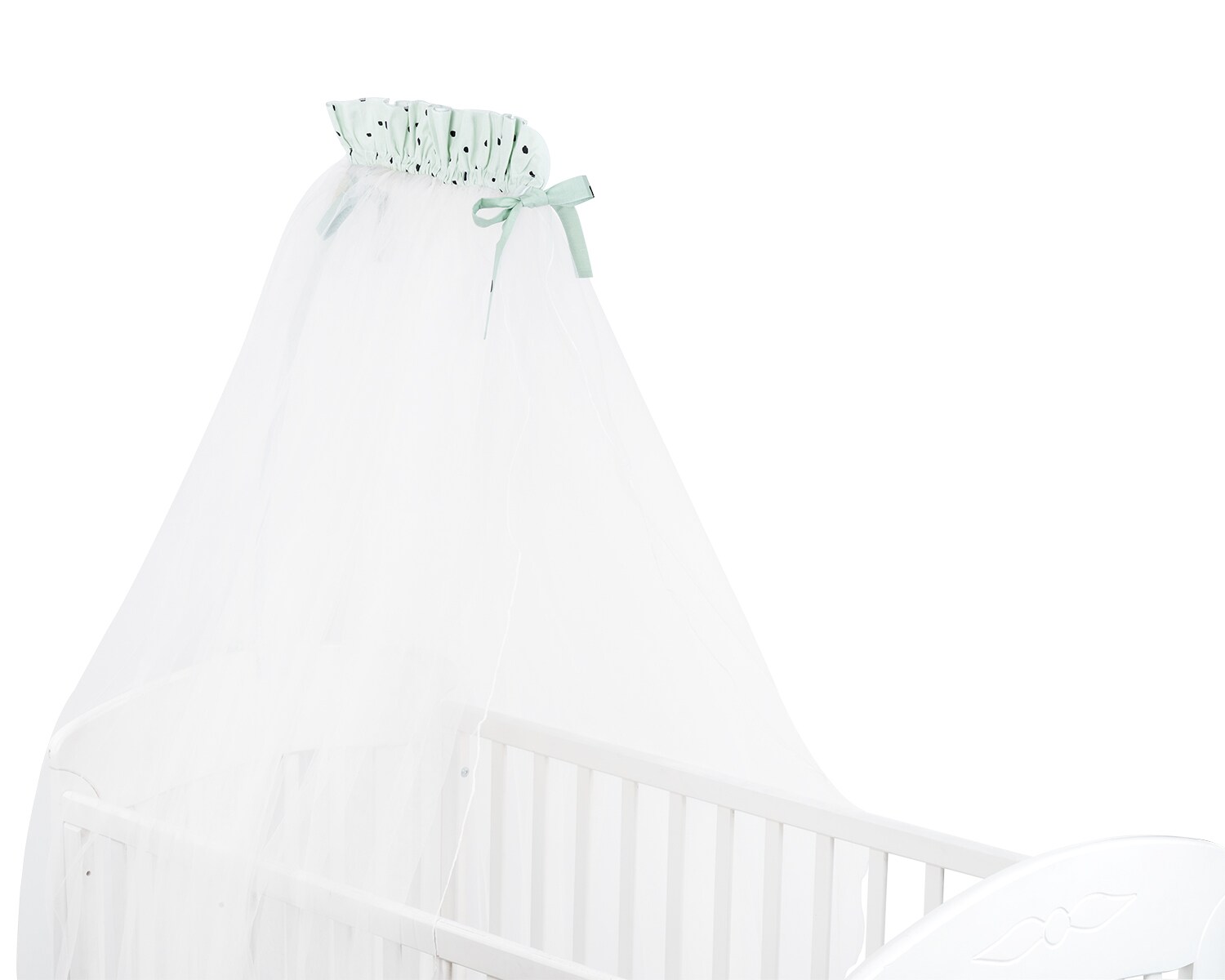 Kikkaboo Babybetthimmel Bear with me 200 x 500 cm, Baldachin, Insektenschutz gr&uuml;n 