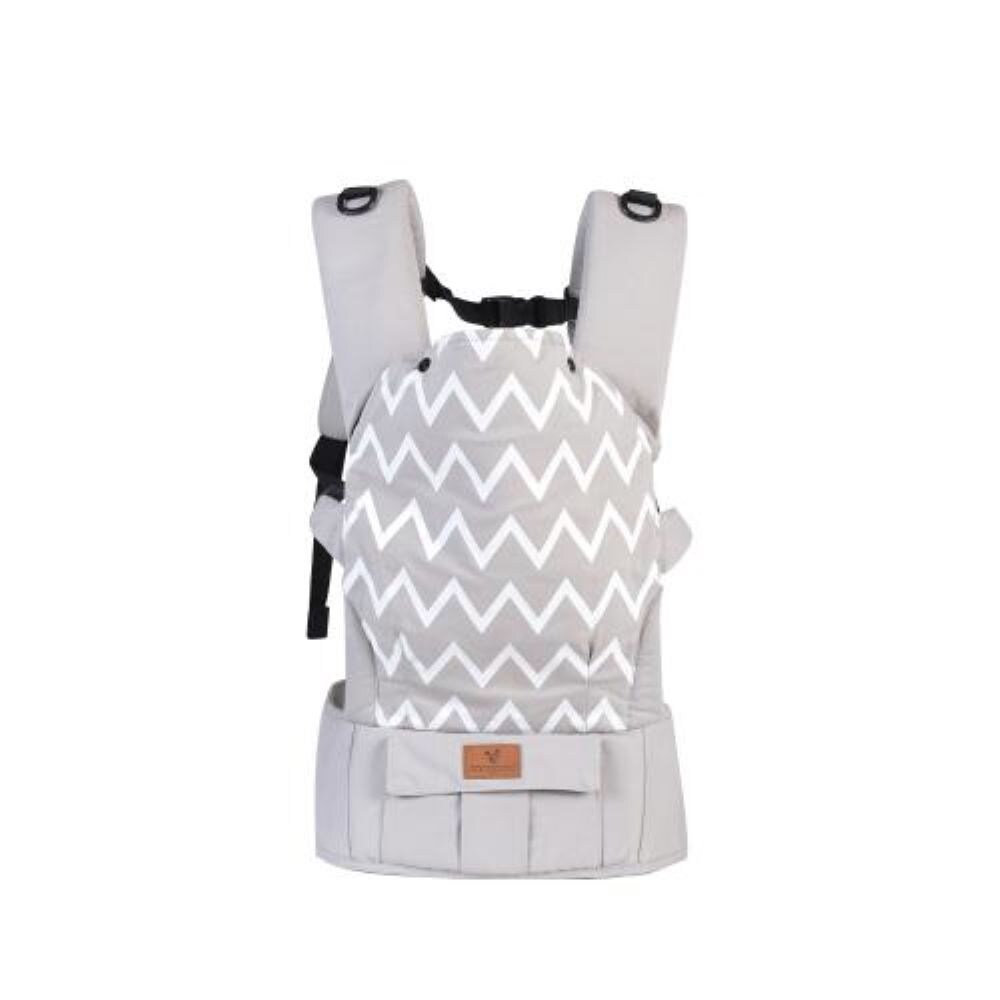 Cangaroo Babytrage Explorer 3 in 1 Bauch- und R&uuml;ckentrage bis 15 kg ab 4 Monate grau 