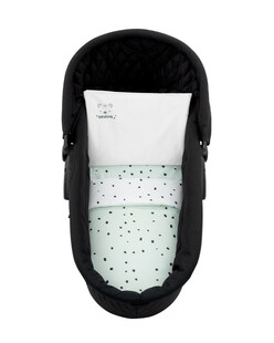 Kikkaboo Kinderwagen Bettwäsche-Set Bär 6tlg Decke 80 x 60 Kissen 35 x 26 Laken grün 