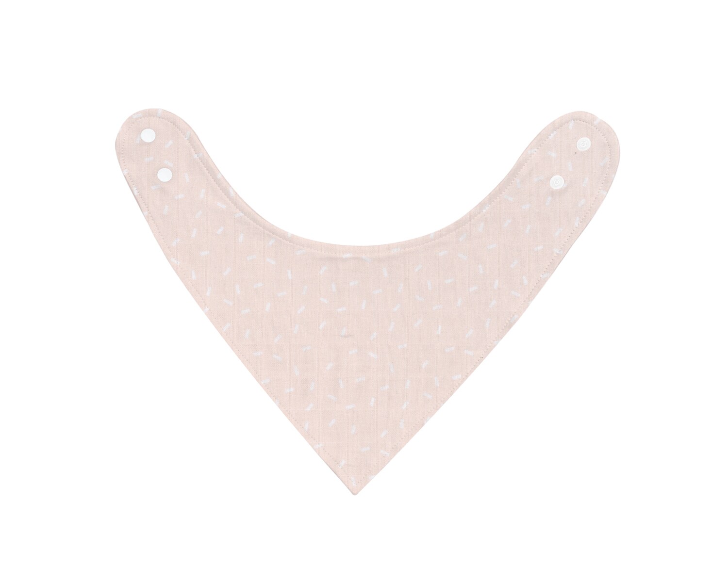 Kikkaboo Babylatz Dreieck Musselin Frottee, Druckknopfverschluss, wasserdicht rosa 