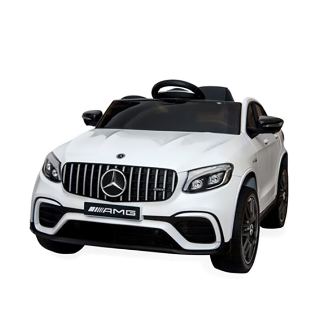 Moni Kinder Elektroauto Mercedes AMG GLC 63S, EVA-Reifen, Musik, Fernbedienung wei&szlig; 