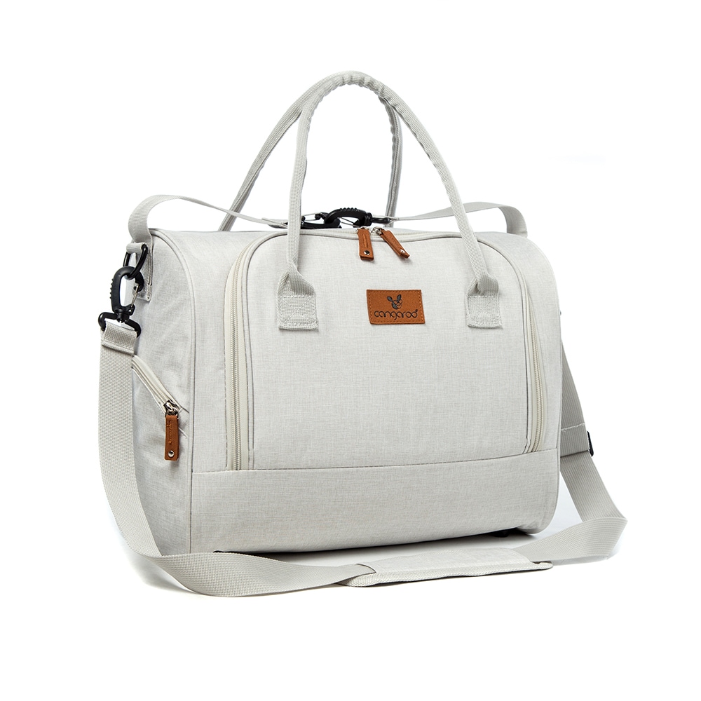 Cangaroo Wickeltasche Jossie Wickelunterlage, Rei&szlig;verschluss, Gurt verstellbar beige 