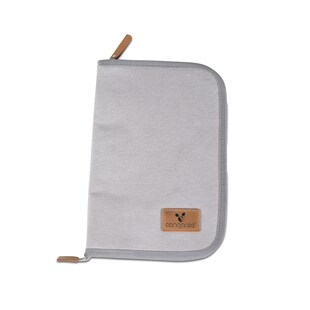 Cangaroo Dokumententasche Liam Reisemappe Reißverschluss durchsichtige Fächer beige 