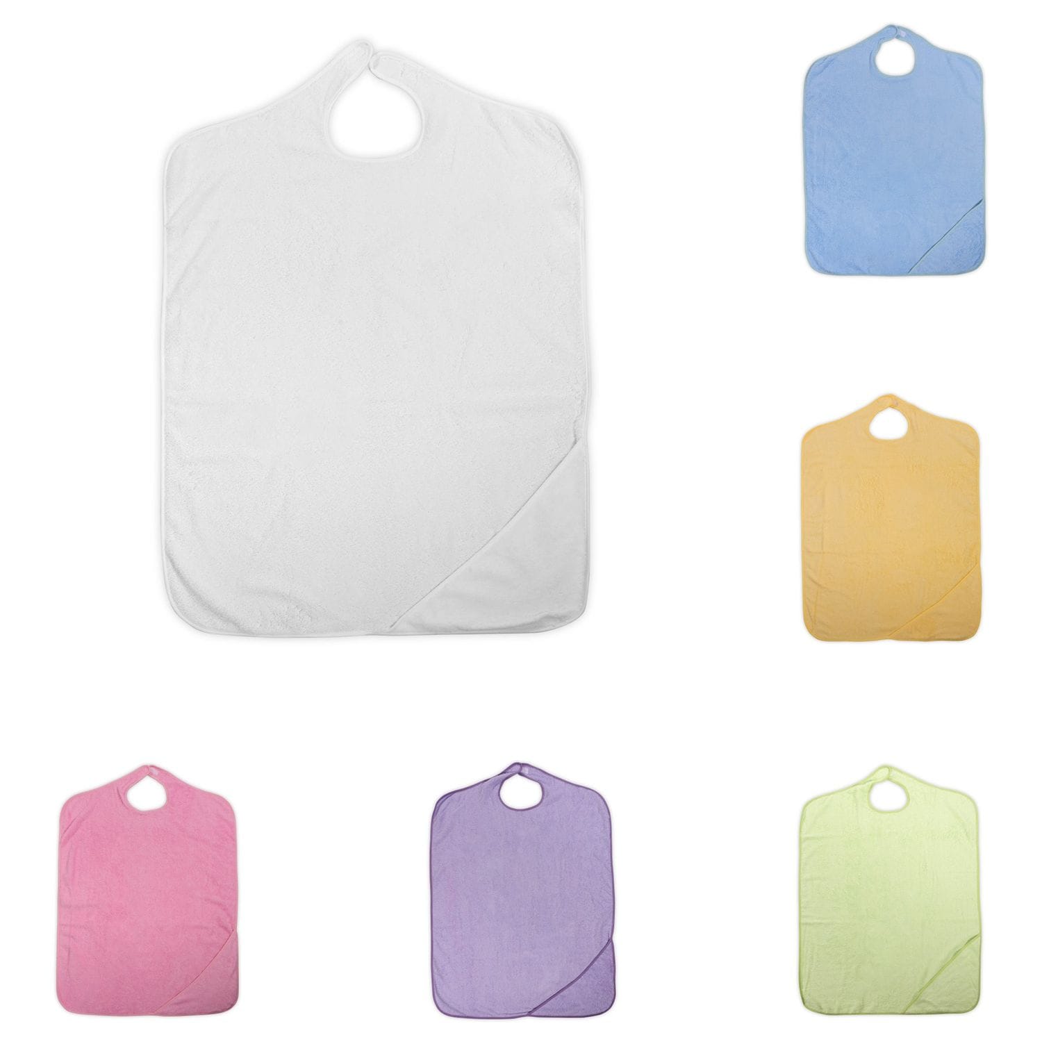 Lorelli Baby-Badehandtuch Duo 80 x 100 cm Kapuzenhandtuch Badesch&uuml;rze ab Geburt wei&szlig; 