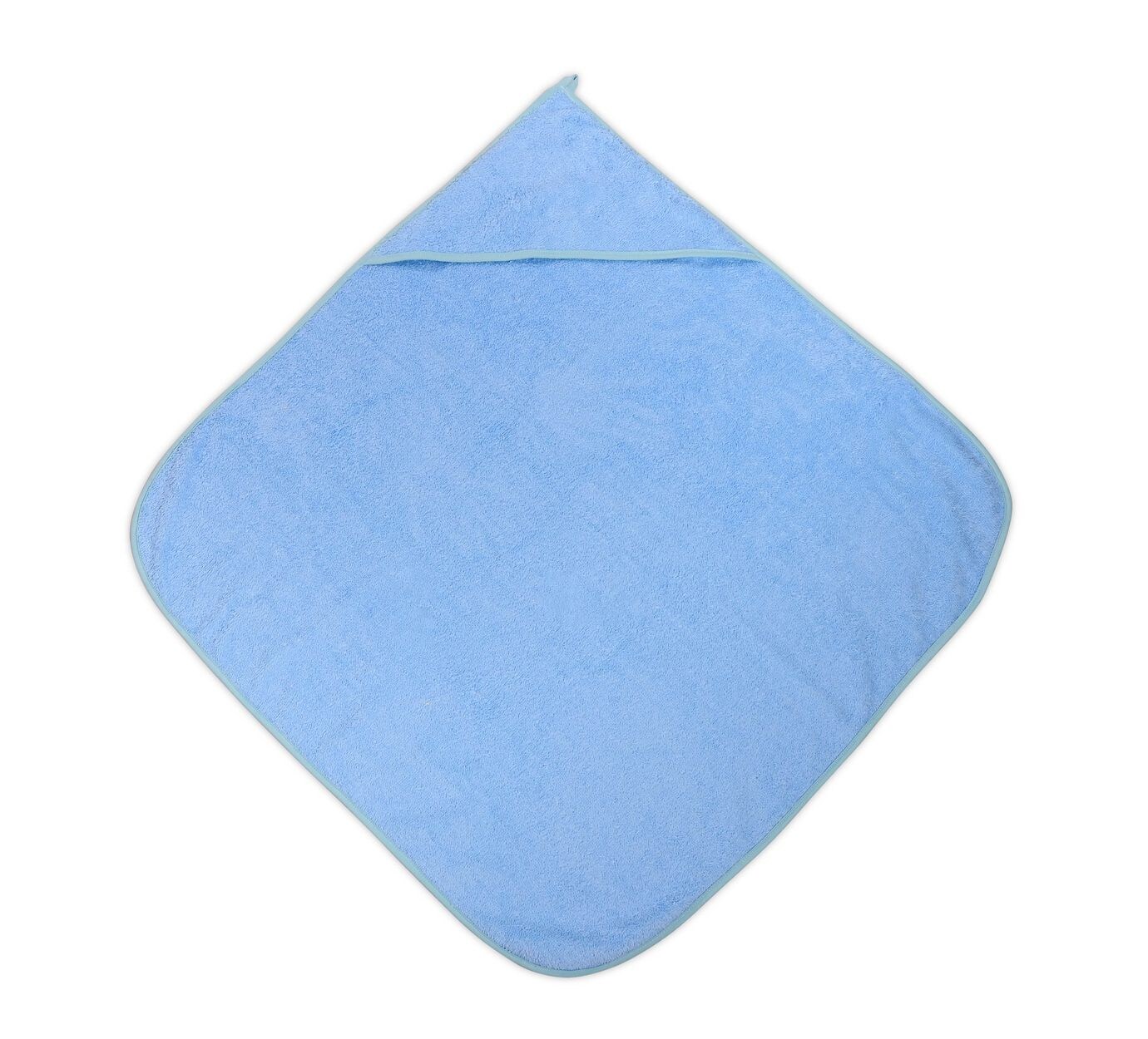 Baby-Badehandtuch 80 x 80 cm, Kapuzenhandtuch, Badetuch, ab Geburt blau
