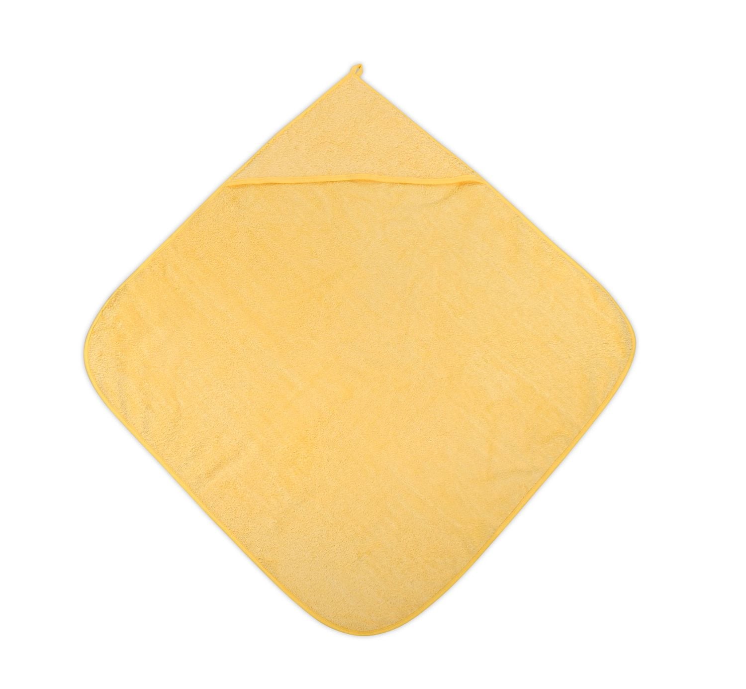 Lorelli Baby-Badehandtuch 80 x 80 cm, Kapuzenhandtuch, Badetuch, ab Geburt gelb 