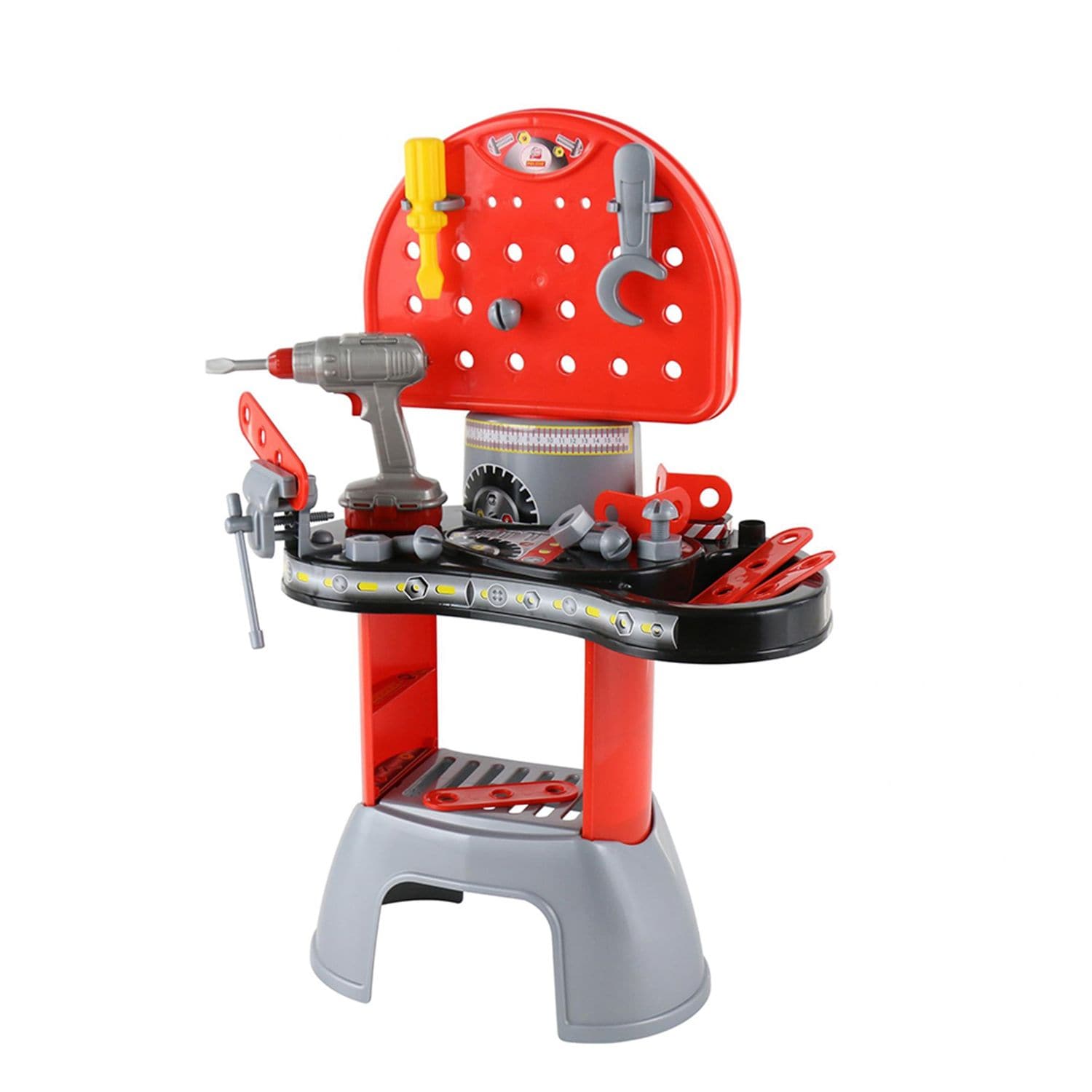 Polesie Kinderwerkstatt 43221 mit Elektroschrauber, Schraubendreher, Zubeh&ouml;r rot 