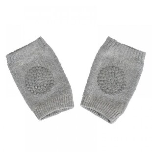 Cangaroo Baby Knieschützer Itsy Bitsy, Krabbelhilfe, rutschfeste Knieschoner hellgrau 