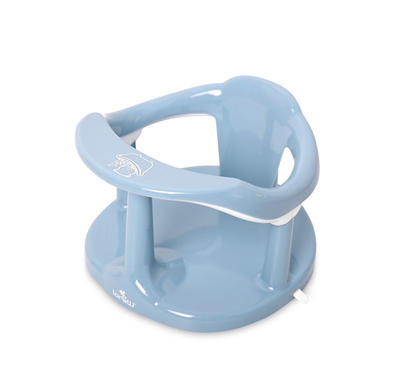 Babybadewannensitz Happy Bubbles rutschfeste Basis, hohe Rückenlehne blau