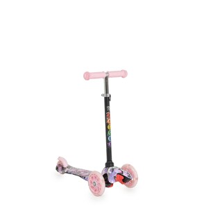 Moni Kinderroller Fidget 3 Räder höhenverstellbar, PU-Räder, Wasserdruck, ABEC-7 rosa 