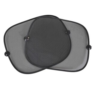 Moni Kinder Autofenster-Sonnenschutz 2-teilig 44 x 36 cm mit je 2 Saugknöpfen schwarz 