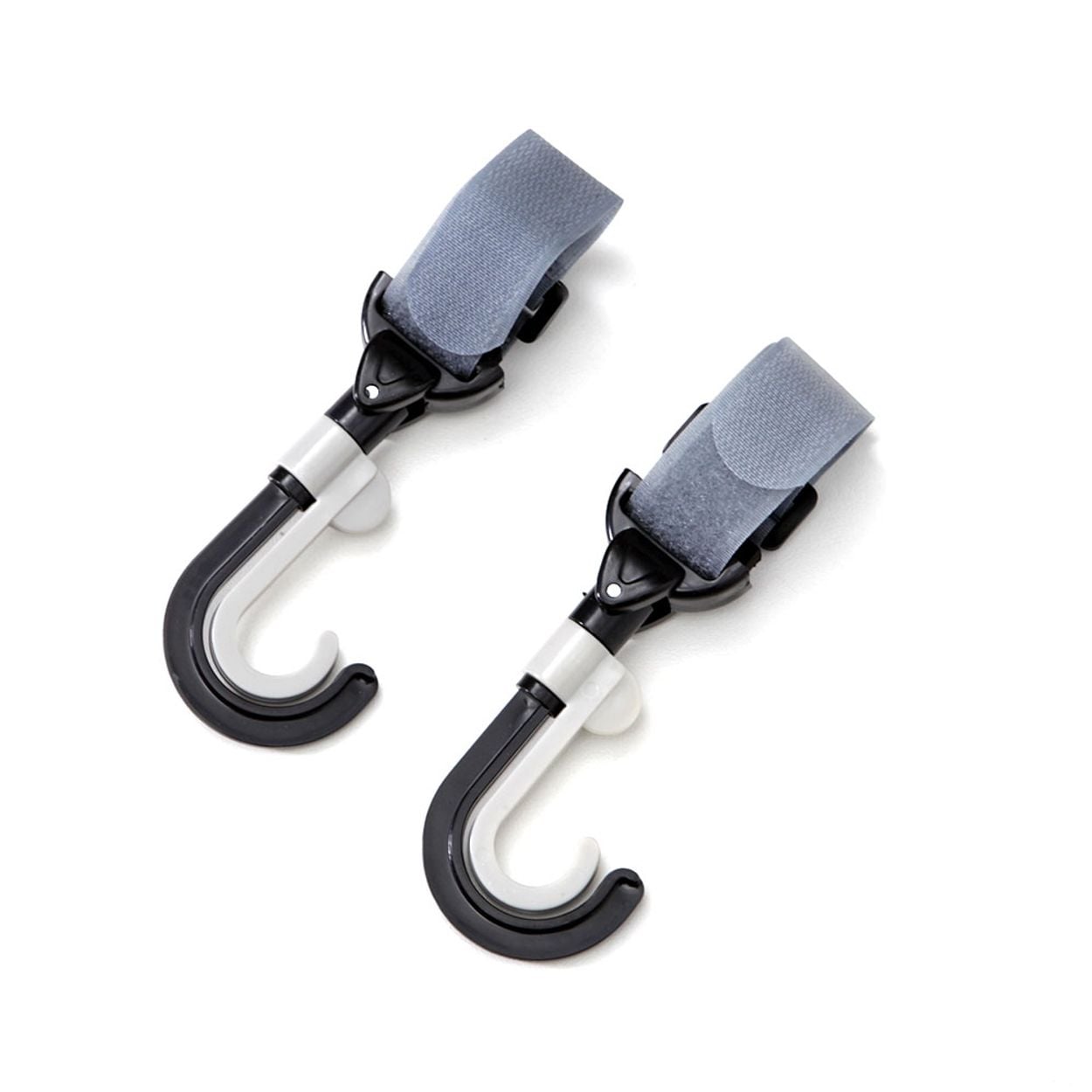 Cangaroo Kinderwagen-Universalhaken Hookey 1606 Selbstverschluss 2er-Set bis 3kg schwarz 