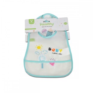 Cangaroo Babylatz Healthy 1701 mit Selbstverschluss, Krümelschutz, EVA-Material türkis 