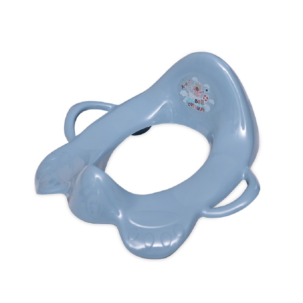 Lorelli Toilettenaufsatz Toilettensitz mit Griffe Spritzschutz ergonomische Form dunkelblau 