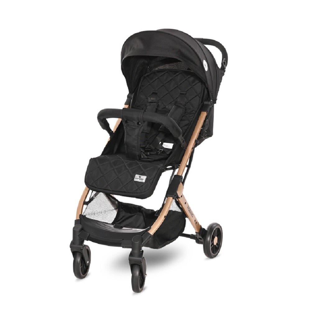 Lorelli Kinderwagen Fiorano faltbar, Ablagekorb, Frontb&uuml;gel abnehmbar, Bremse schwarz 