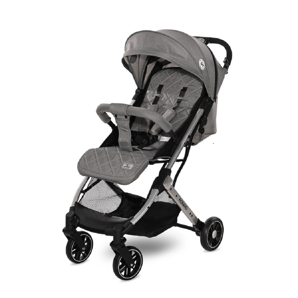 Lorelli Kinderwagen Fiorano faltbar, Ablagekorb, Frontb&uuml;gel abnehmbar, Bremse grau 
