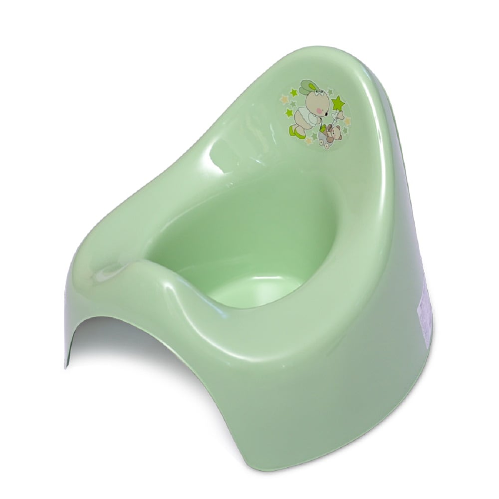 Lorelli T&ouml;pfchen aus unbedenklichem Kunststoff, Spritzschutz, leicht zu reinigen dunkelgr&uuml;n 