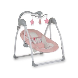 Cangaroo Babywippe elektrisch Jessica Spielbogen Musikfunktion Schaukelfunktion rosa 