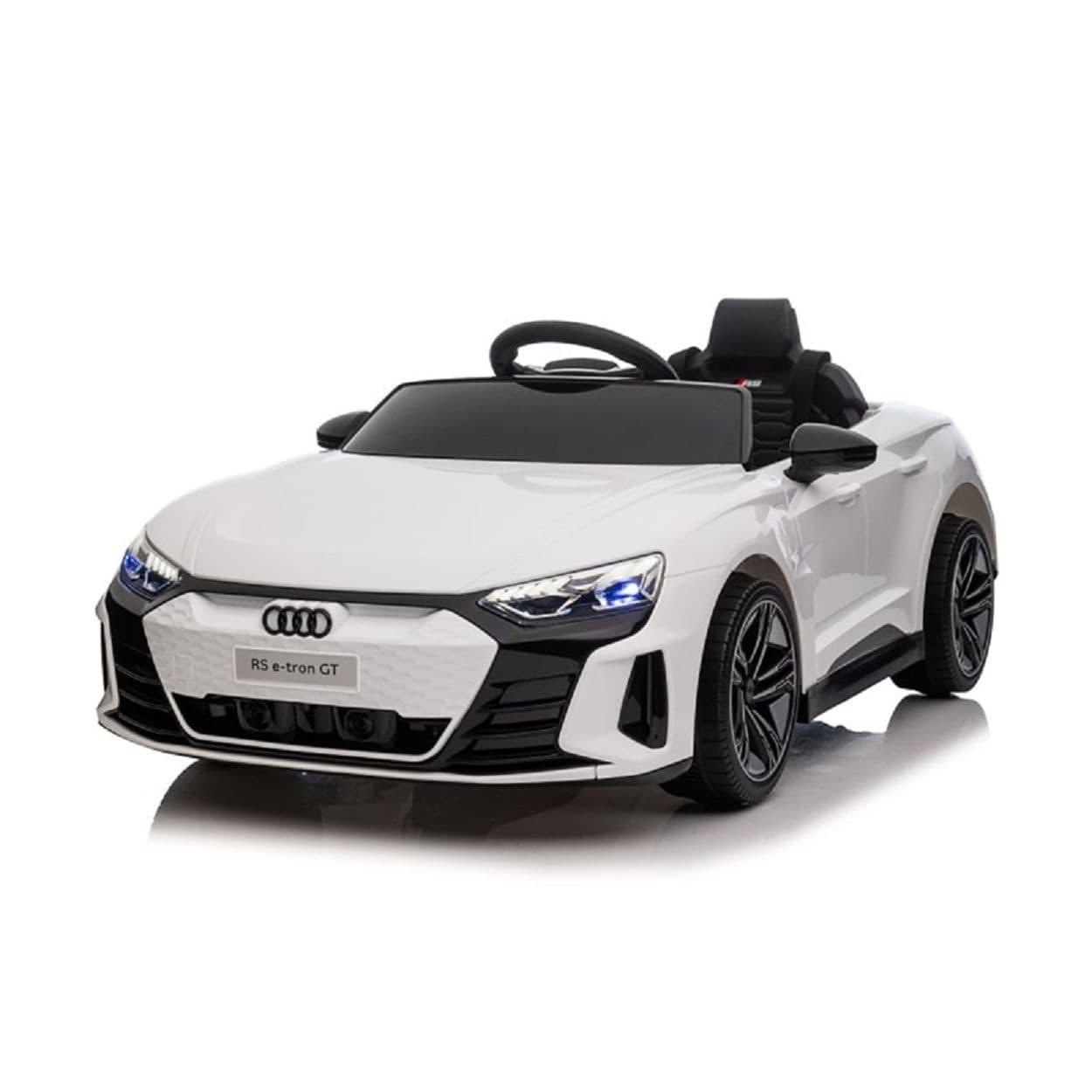 Moni Kinder Elektroauto Audi RS E-Tron GT 6888 Fernbedienung EVA-R&auml;der, Mp3, USB wei&szlig; 