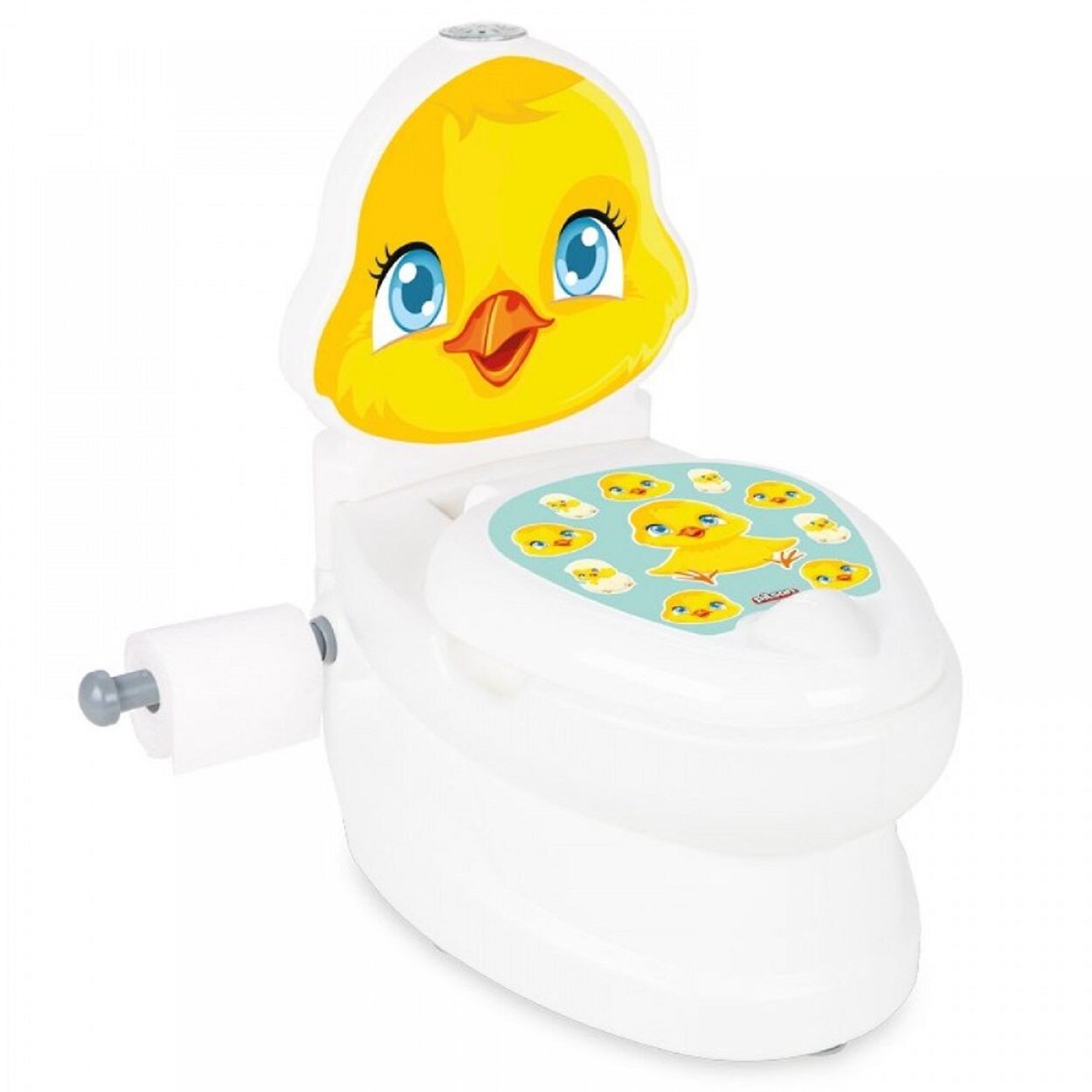 Töpfchen Küken 07564 Toilettenpapierhalter, Musik, Licht, Behälter gelb