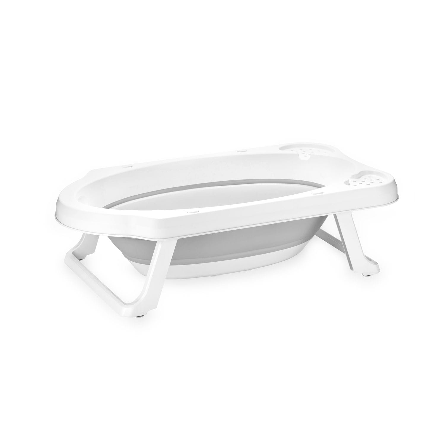 Lorelli Babybadewanne faltbar 82 cm, mit Ablagef&auml;cher, klappbar, Kanalabdeckung grau 