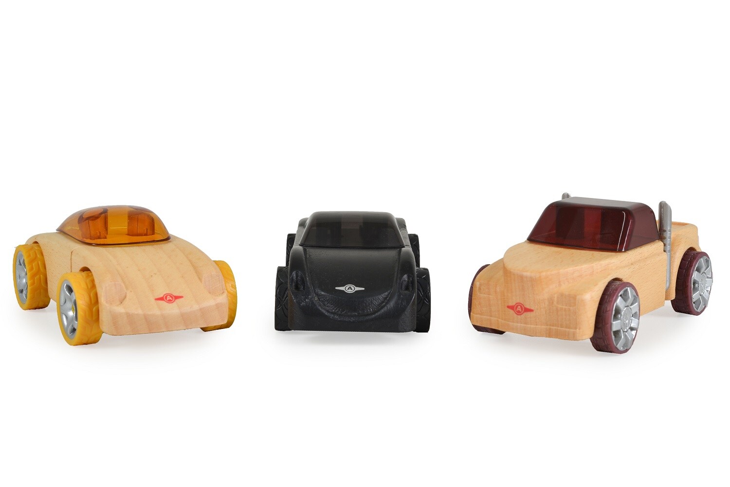 Moni Mini Spielzeug Holzautos Sportwagen 3er Set 53111 ab 3 Jahre geeignet bunt 