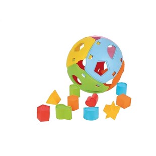 Pilsan Sortierspiel Kugel 03589 Steckspiel Formsortierer 10 verschiedene Formen bunt 