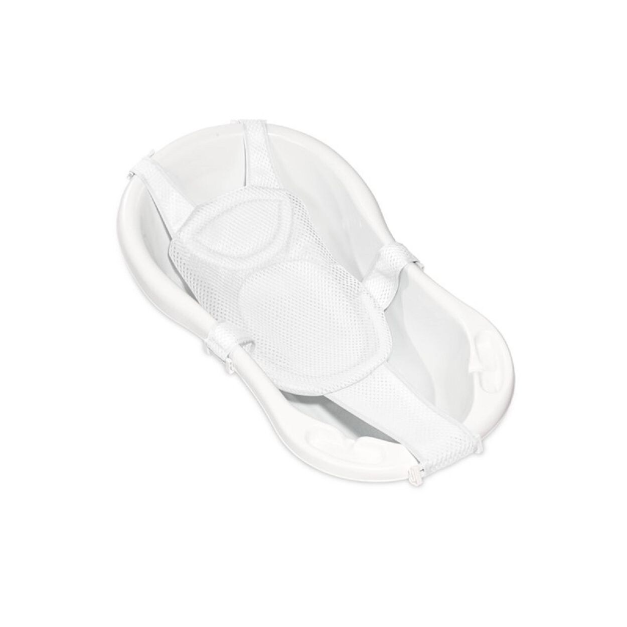 Babywannennetz Turtle, Kunststoff Clips, Badewanneneinsatz, ab Geburt weiß