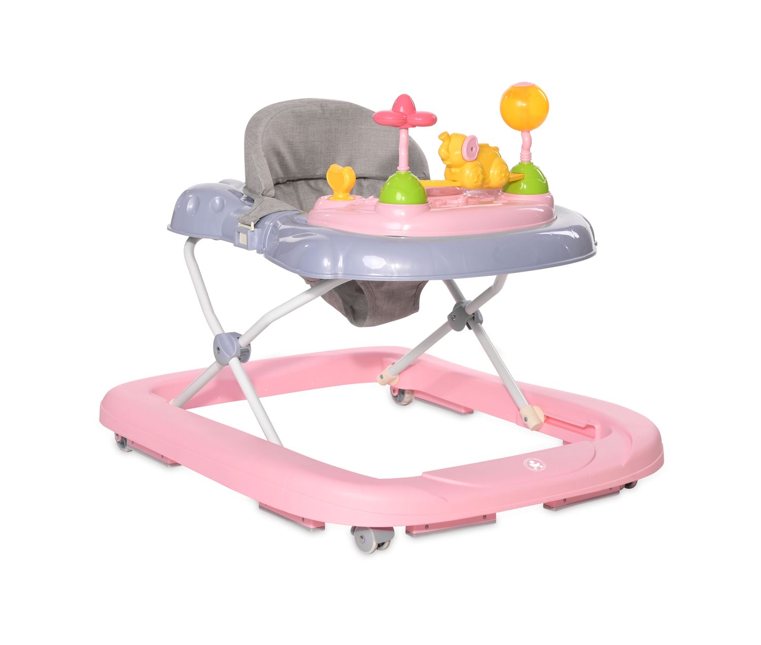 Bertoni Lauflernhilfe Happy Land Spielbrett, h&ouml;henverstellbar, Treppenstopper rosa 