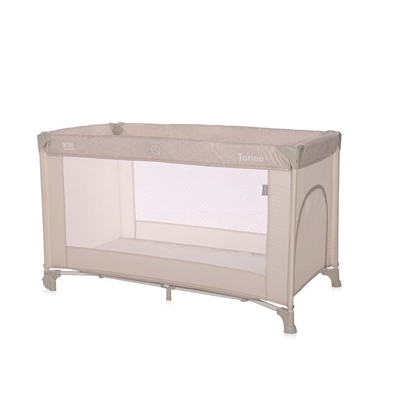 Lorelli Reisebett Torino Laufstall seitlicher Eingang, Tragetasche, Faltmatratze braun 