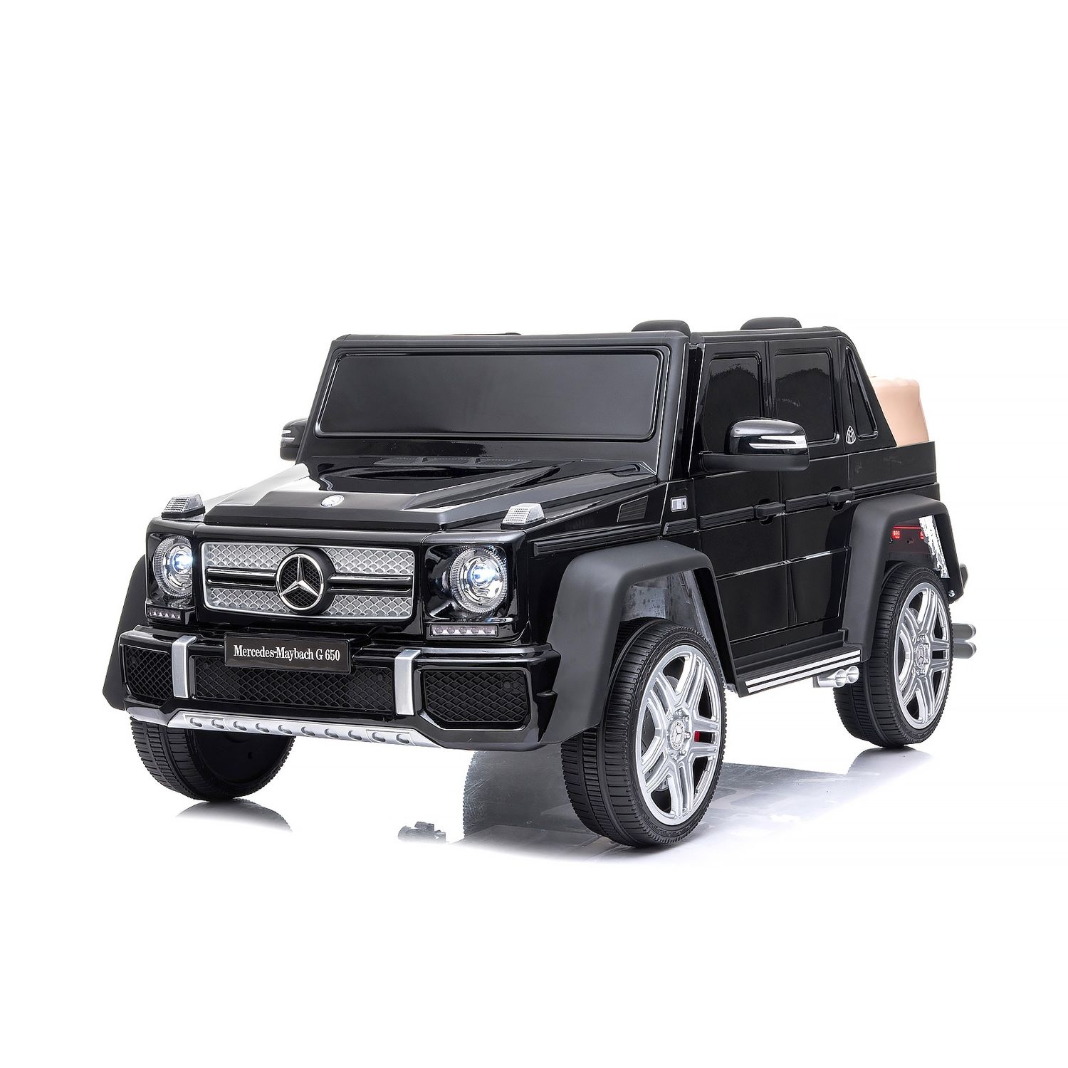 Chipolino Kinderauto Elektroauto Maybach G650 Fernbedienung Bluetooth Kofferraum black 