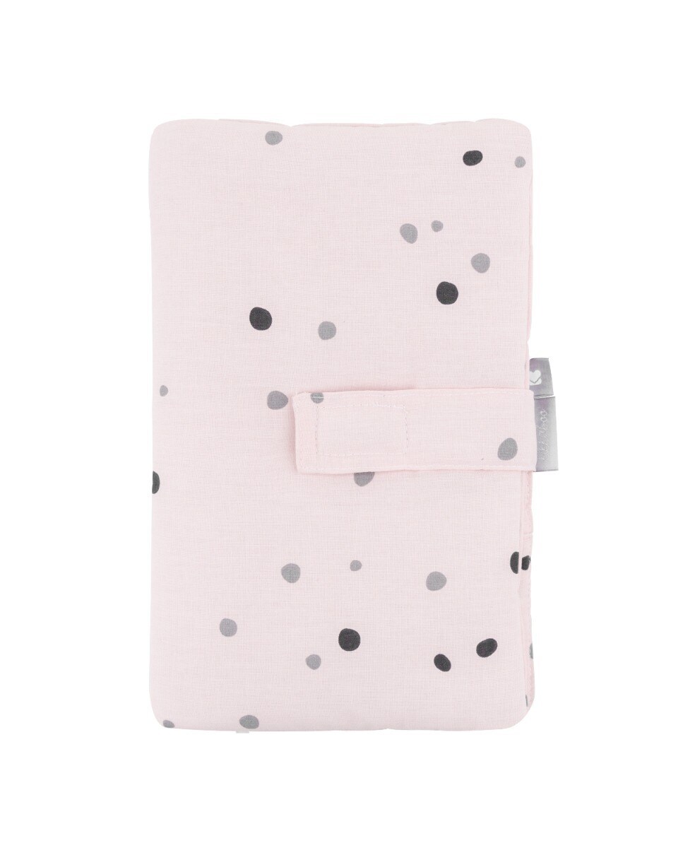 Kikkaboo Windeltasche Bear with me Wickeltasche, Selbstverschluss, Baumwolle rosa