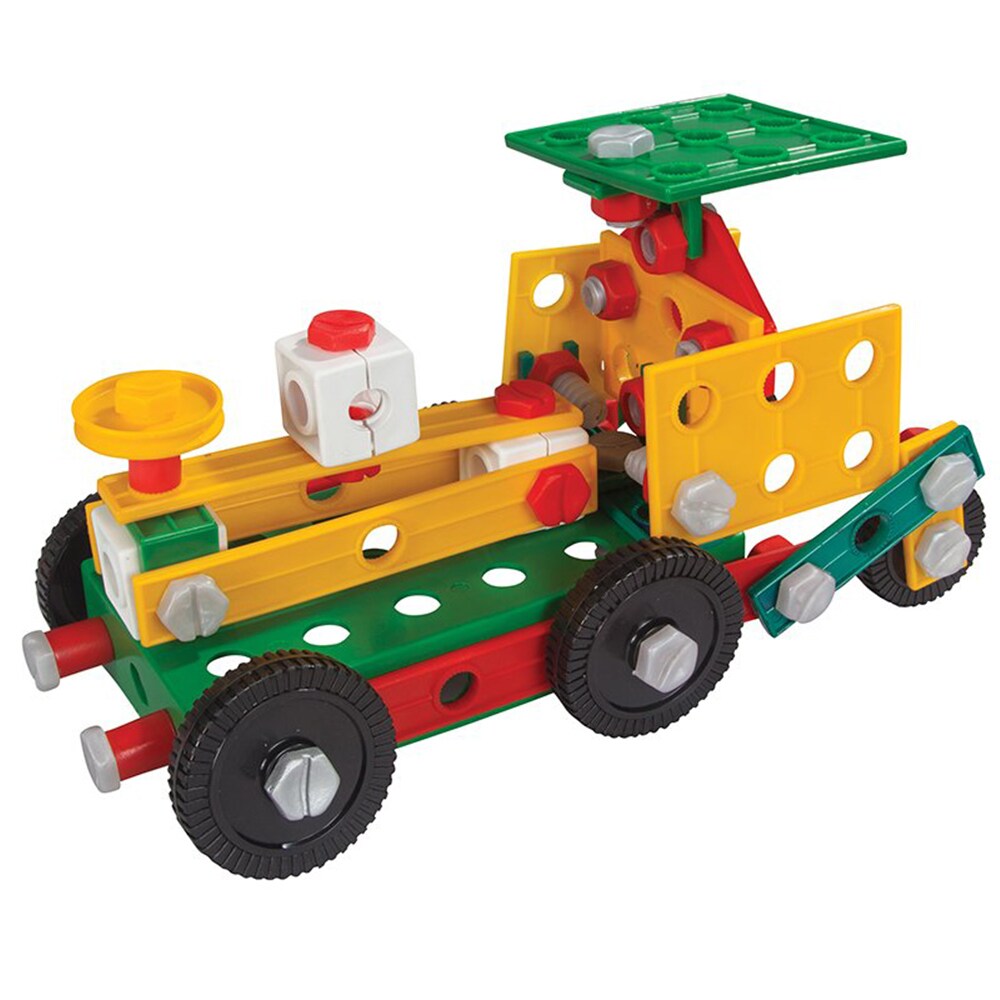 Pilsan 03200 Bau Mini Modell 128 Teile Metall Konstruktionsspielzeug, ab 3 Jahre bunt 