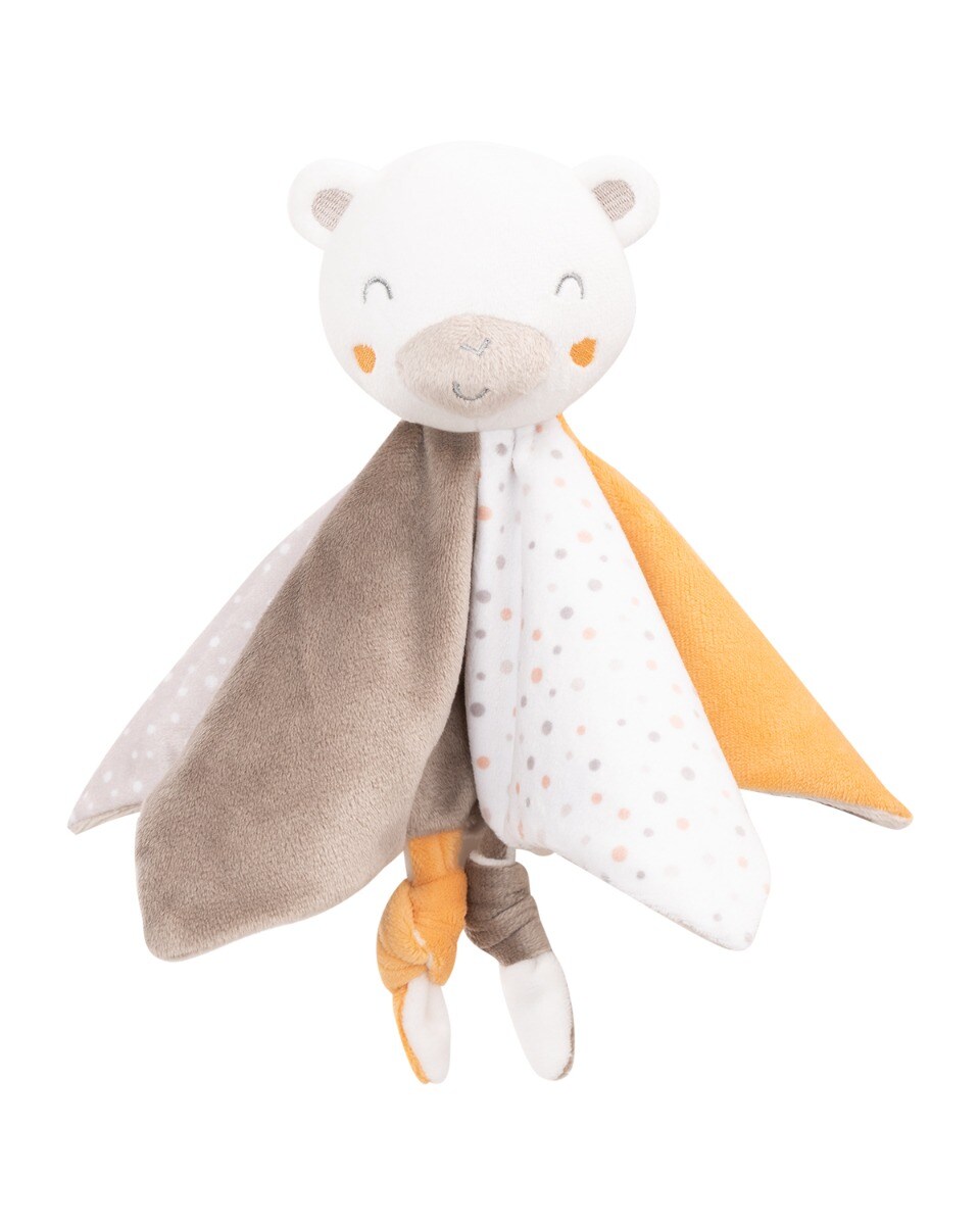 Kikkaboo Baby Schmusetuch Doudou, Rassel, Kuscheltier, Einschlafhilfe, ab Geburt beige 