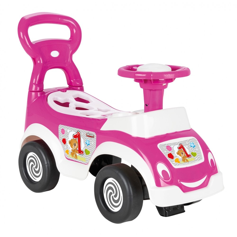 Pilsan Kinder Rutschauto Sorter 07826 Kinderauto 5 Sortierformen ab 12 Monaten pink 
